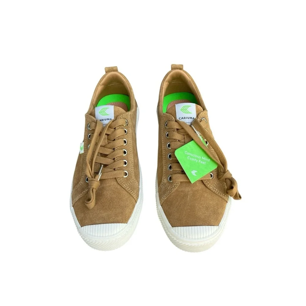 NWT Cariuma OCA Low Camel Suede Sneakers Men's 10.5